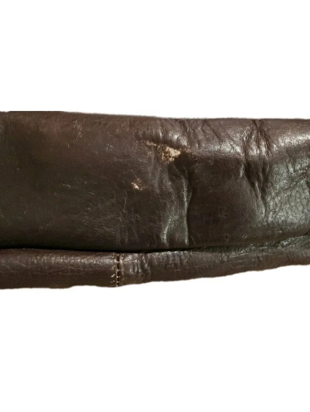 David King Leather Briefcase Laptop Messenger Bag Dark Brown Handle Adj Strap